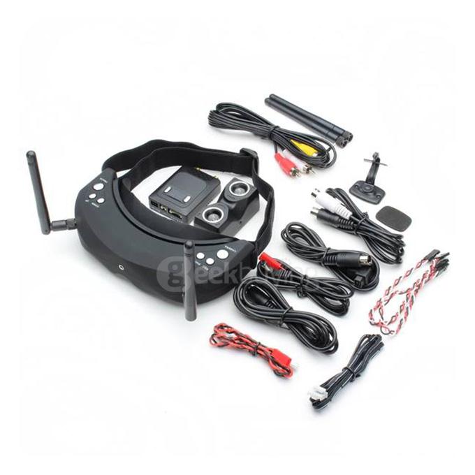 Skyzone SKY02 5.8G 32CH AIO 3D FPV Goggles Headset Video Glasses