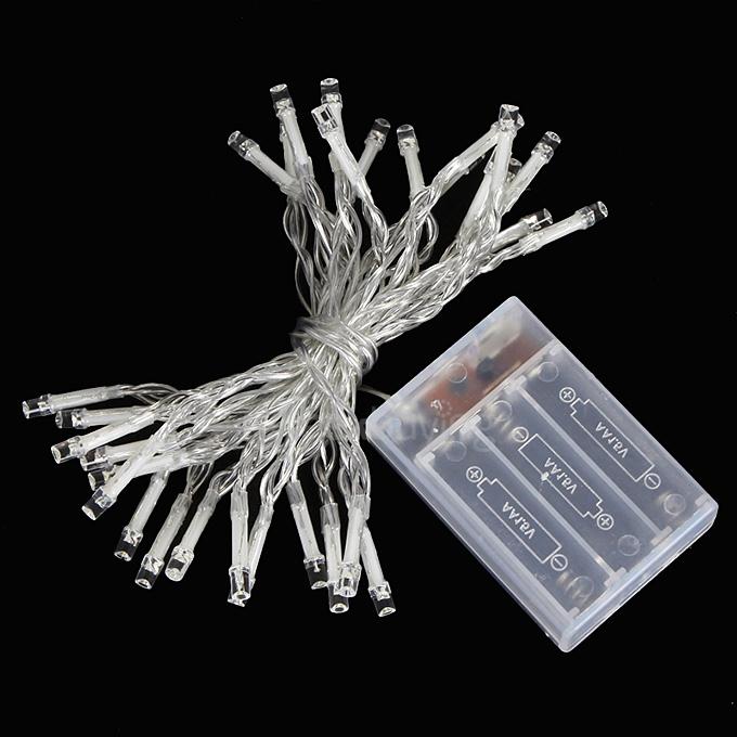 50 LED String Lights Battery Operated Light Strips for Christmas Wedding Birthday Party - Warm White