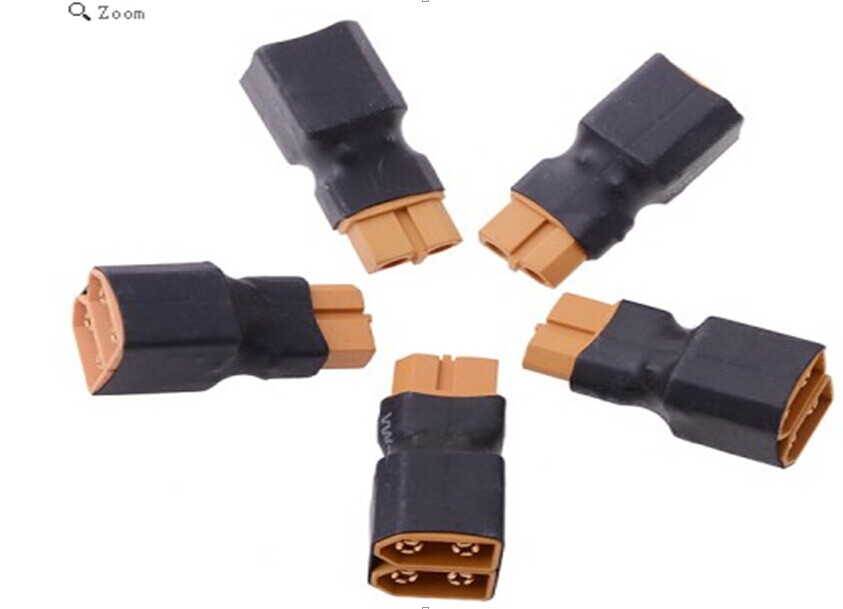 XT60 Male to 2 Female Parallel Adapter Harness Connector Converter 5pcs