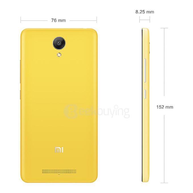 Xiaomi Redmi Note 2 Prime 4G 5.5 Inch FHD 2GB 32GB Smartphone 64bit Helio X10 Octa Core 3060mAh 13.0MP - Yellow