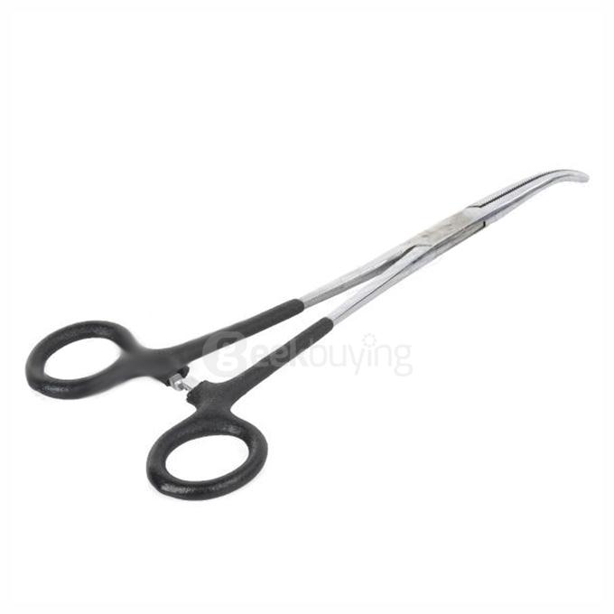 030 Convenient Stainless Steel Angler Pliers Clamp Toolkit For Fishing - Silver + Black