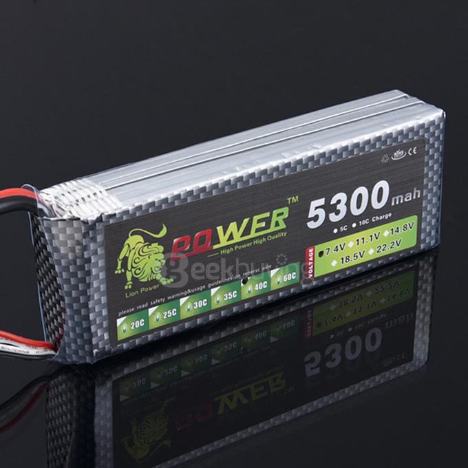 Lion Power BG709 11.1V 5300mAh 40C LiPo Battery