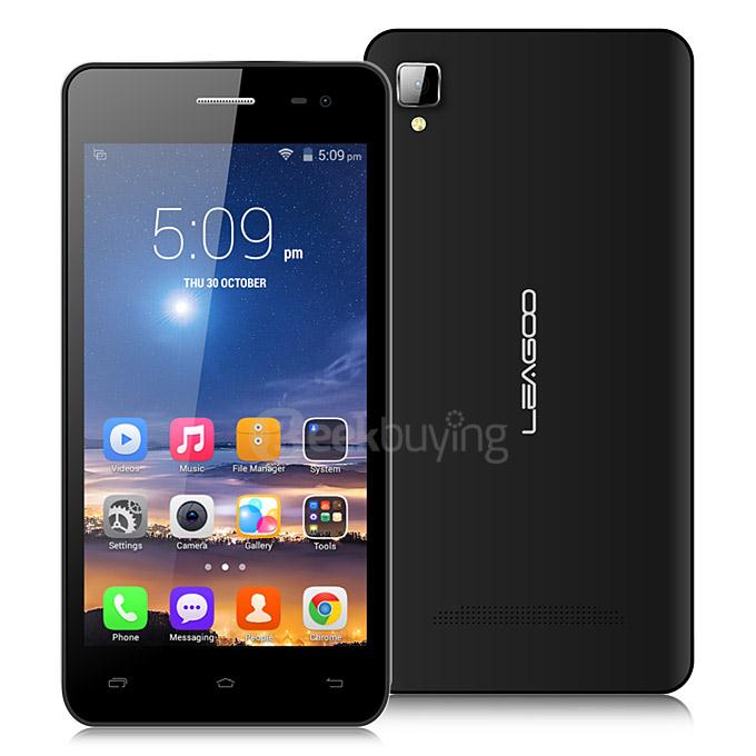 Leagoo Lead 6 Android 4.4 MTK6572 Dual Core 1.0GHz 4.5inch Smartphone 512MB 4GB 5.0MP 3G GPS Smart Wake - Black