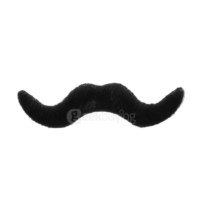 Novelty Funny Halloween Cosplay Costume Party Fake Mustaches - Black (12PCS/Pack)