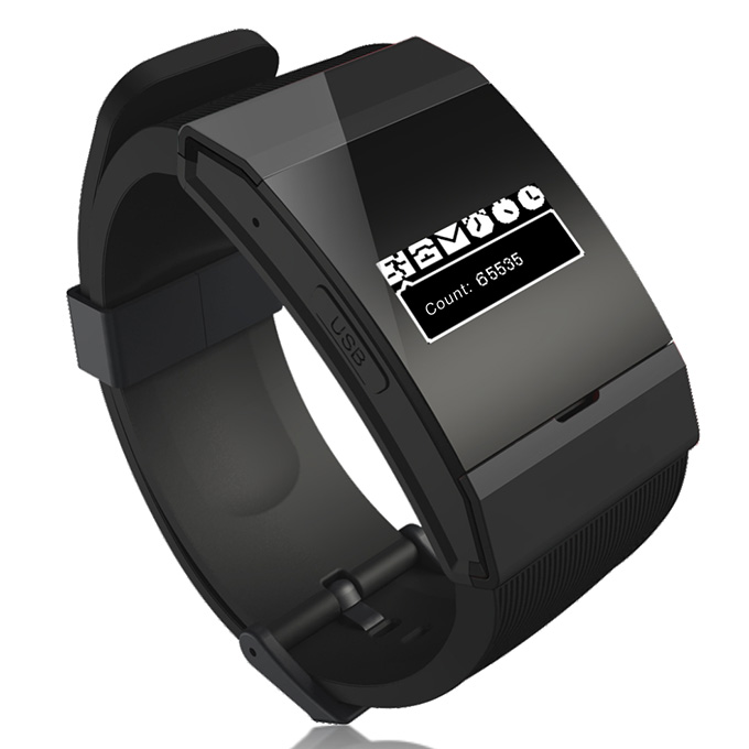 IL06 Smart Bluetooth Watch CSR Chip Dual Mic Multifunctions Smart Bracelet for IOS/Android/Windows - Black