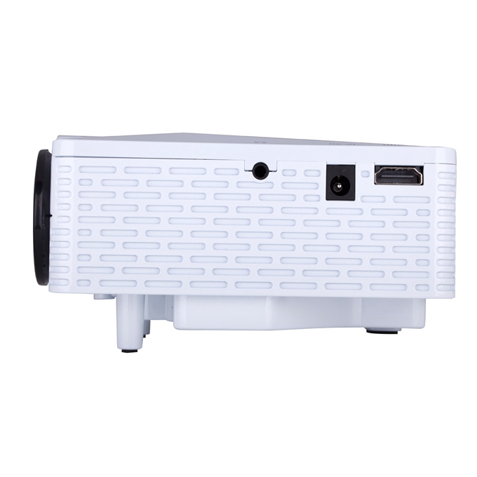 UHAPPY U18 Mini LED Multimedia Projector Portable Projector 320x240 60Lux AV/VGA/USB/SD/HDMI Input For iPhone/iPad - White