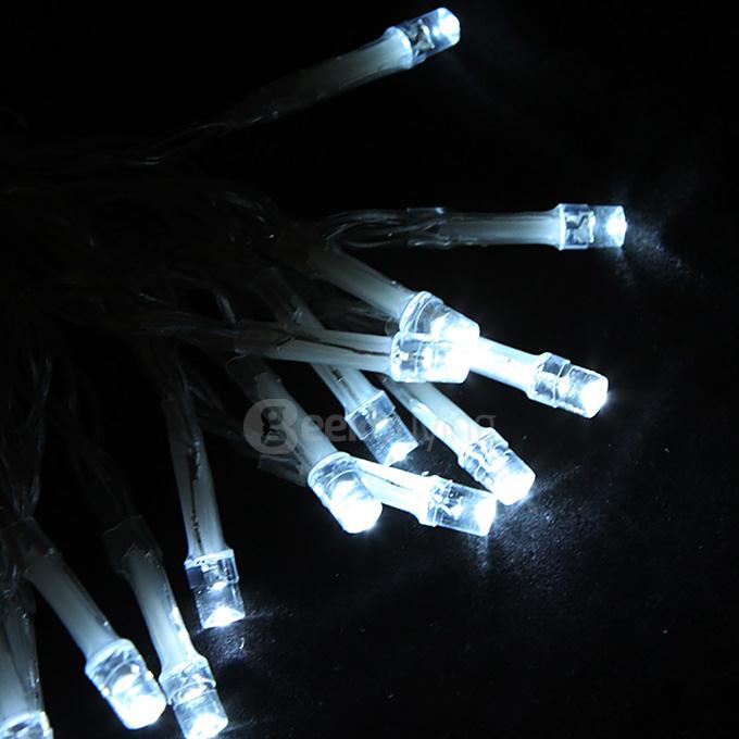 50 LED String Lights Battery Operated Light Strips for Christmas Wedding Birthday Party - White
