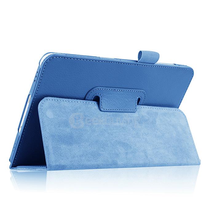 Foldable Leather Stand Cover Case with Holder For Samsung GALAXY Tab S2 8.0 Inch Tablets - Blue