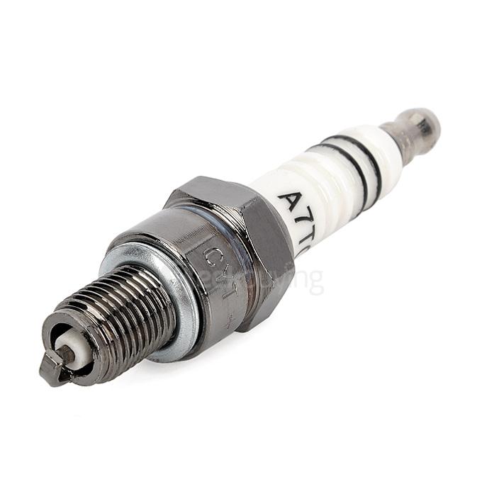 CYT A7TC Alloy Steel Spark Plug for Honda Suzuki Yamaha - White + Beige