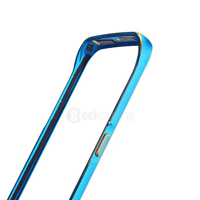 Lovemei Lightweight Aluminum Metal Bumper Protective Frame for Samsung Galaxy S6 Edge - Blue
