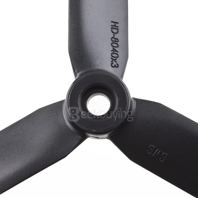 4x GWS HD 8040 3-Blade Propeller Prop CW 3Pcs For Multirotor Airplane