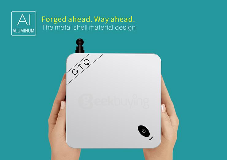 GTQ Android 5.1 4K Media Player S812 Quad Core 2G/8G 2.4G/5.8G WIFI Gigabit LAN Bluetooth4.0 H,265 HDMI OTG - White