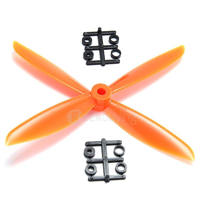 Gemfan 6045 Propellers Prop CW/CCW For ZMR250 QAV250 240 Mini Quadcopter - Orange