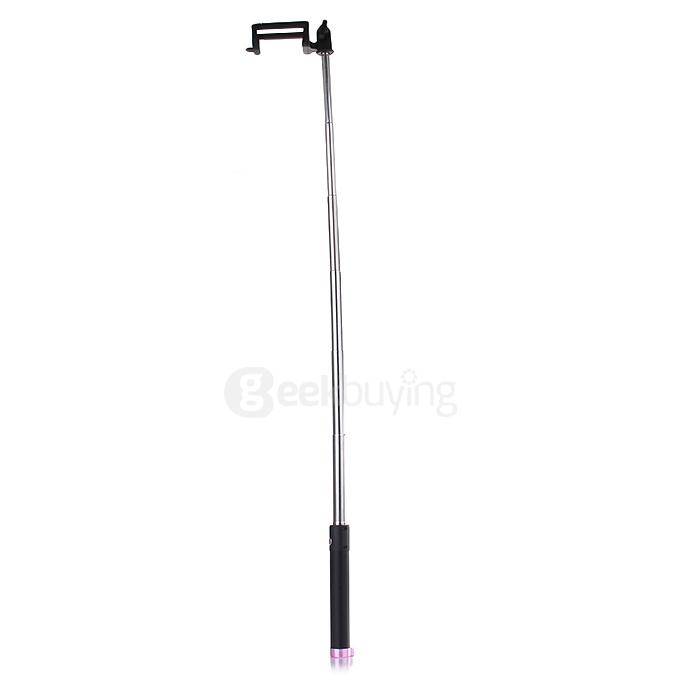 Extendable Mini Wireless Selfie Stick Rechargeable Handheld Bluetooth Monopod For iPhone Samsung HTC SONY - Purple