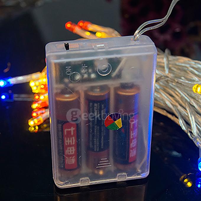 30 LED String Lights LED Strips Battery Operated Lamp For Bedroom Decoration Wedding Christmas Party - Rainbow