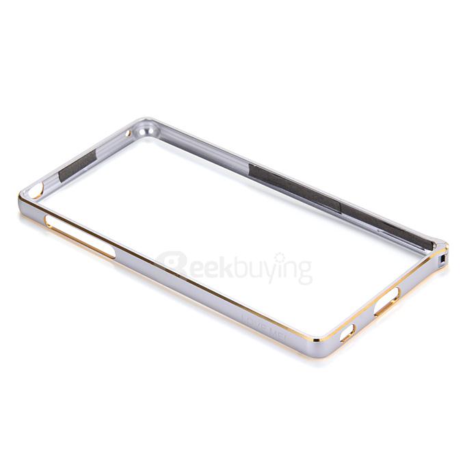 Lovemei Lightweight Aluminum Metal Bumper Case Protective Frame for Sony Xperia Z4 - Silver