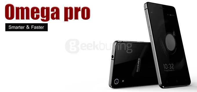 Blackview Omega Pro 5.0inch LG LCD Android 5.1 3GB 16GB Smartphone 64-bit MT6753 Octa Core 1.5GHz 13.0MP - Black