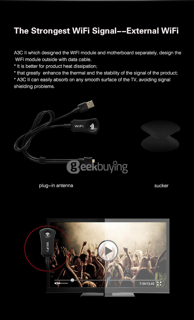 Measy A3C II AM8252 WIFI Dongle DLNA Airplay Miracast