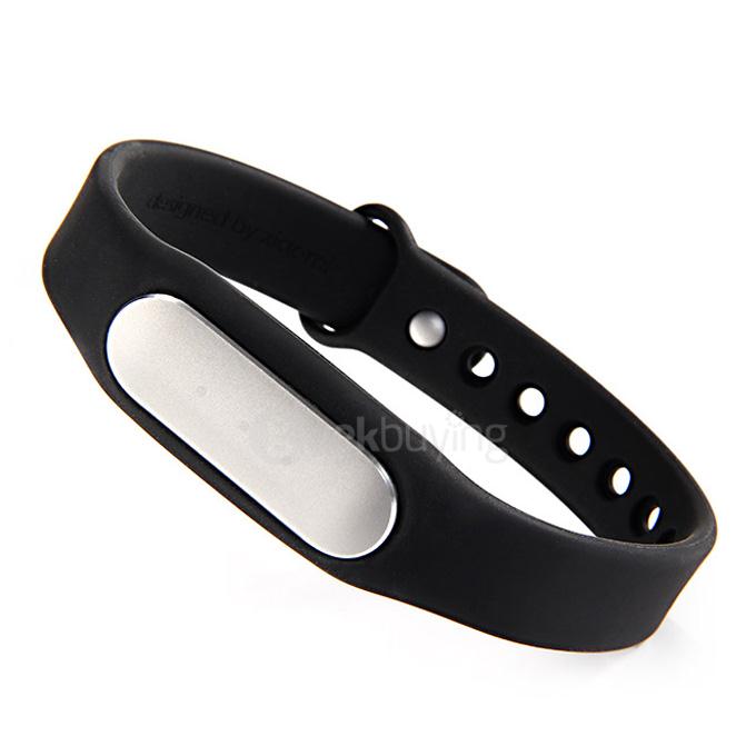 Original Xiaomi Mi Band 2015 Upgraded Version Xiaomi Wristband IP67 Bluetooth 4.0 Bracelet with White LED Lights - Black