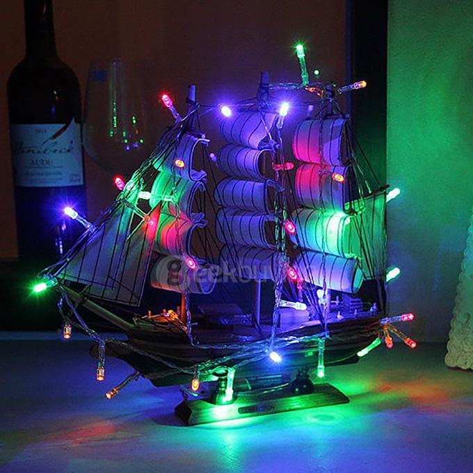 40 LED String Lights LED Strips Battery Operated Lamp For Bedroom Decoration Wedding Christmas Party - Rainbow