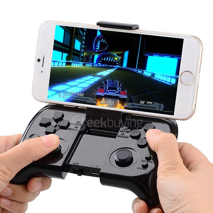 Universal Wireless Bluetooth Gamepad Controller Joystick for iOS Android Cellphone & Tablet - Black
