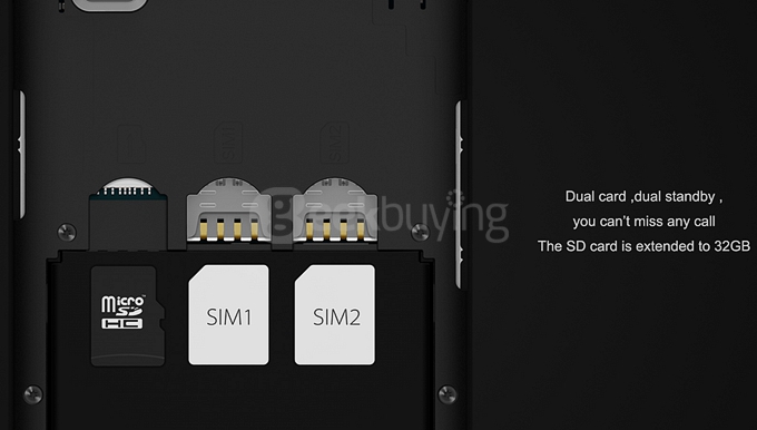 CUBOT X12 5.0inch 64 bit 4G FDD-LTE Android 5.1 Smartphone MTK6735 Quad Core 1GB RAM 8GB ROM 8.0MP IPS Miracast- Golden