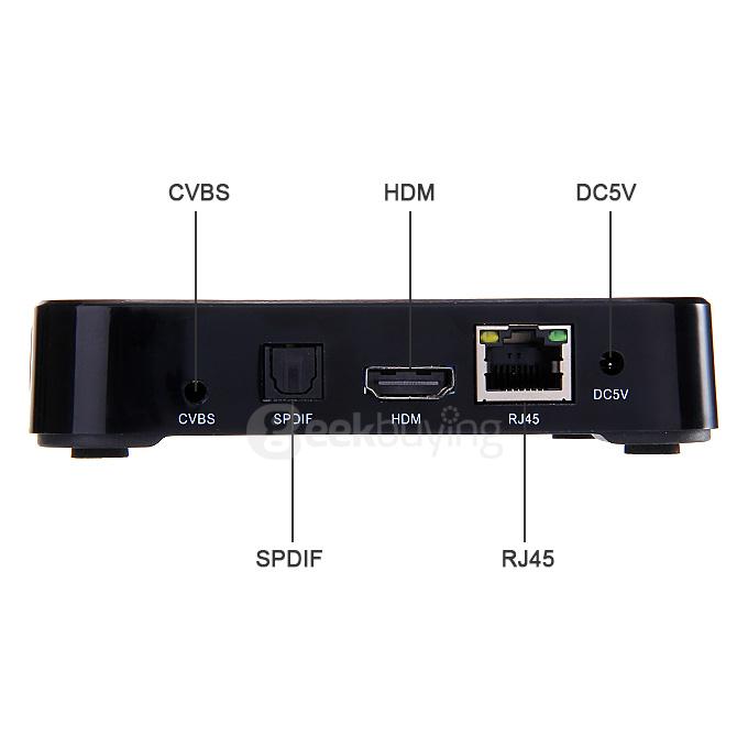 MXV Android 4.4 Jelly Bean TV BOX Amlogic S805 1.5GHz Quad Core 1G/8G 802.11b/g/n Bluetooth 1080P