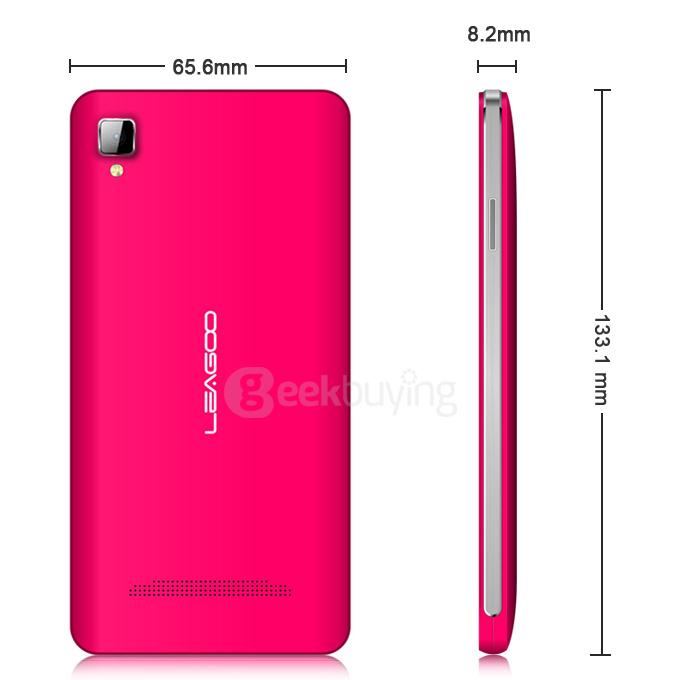 Leagoo Lead 6 Android 4.4 MTK6572 Dual Core 1.0GHz 4.5inch Smartphone 512MB 4GB 5.0MP 3G GPS Smart Wake - Red
