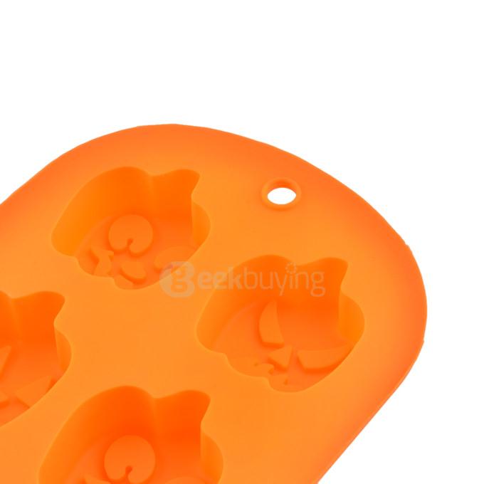 Versatile Silicone Pumpkin Dessert Mould Model Cupcake Maker Cake Mold Kitchen Tool Bakeware - Orange