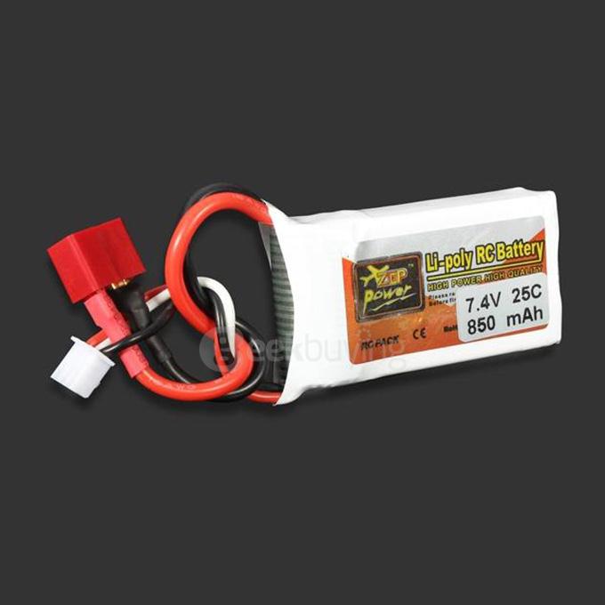 ZOP Power 7.4V 850mAh 25C Lipo Battery T Plug