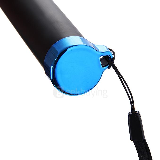 Luxury Wired Self Portrait Selfie Stick Handheld Monopod Extendable Stick For iPhone Samsung HTC Smartphones - Blue