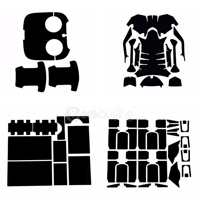 Carbon Fiber Skin Decal Sticker Set For DJI Inspire 1 Quadcopter