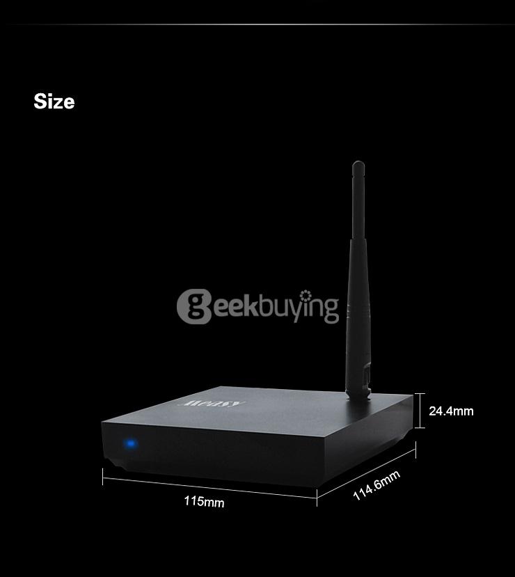 Measy B4T Android 5.1 4K TV BOX RK3368 Octa Core 1G/8G 802.11 b/g/n 2.4G Gigabit LAN Bluetooth 4.0 XBMC H.265