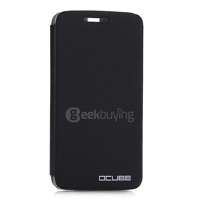 Protective Hard Cover Flip Stand Leather Case for Elephone P8000 Smartphone - Black