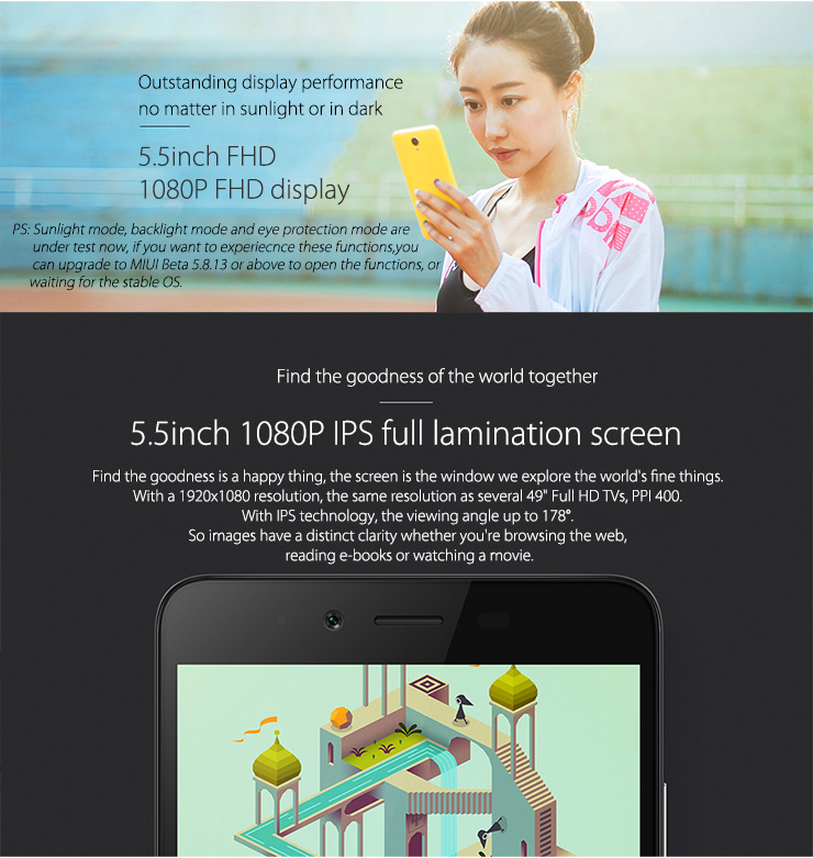Xiaomi Redmi Note 2 Standard 4G Smartphone 5.5 Inch FHD Screen 2GB 16GB 64bit Helio X10 Octa Core 3060mAh 13.0MP - White