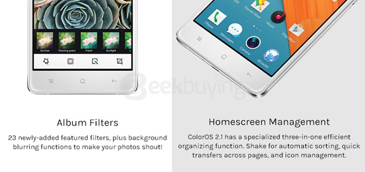 OPPO R7 2.5D Screen 5.0inch Android 4.4 3GB 16GB Smartphone 64Bit Qualcomm MSM8939 Octa Core 13.0MP Gorilla 3 VOOC Flash Charge - Silver