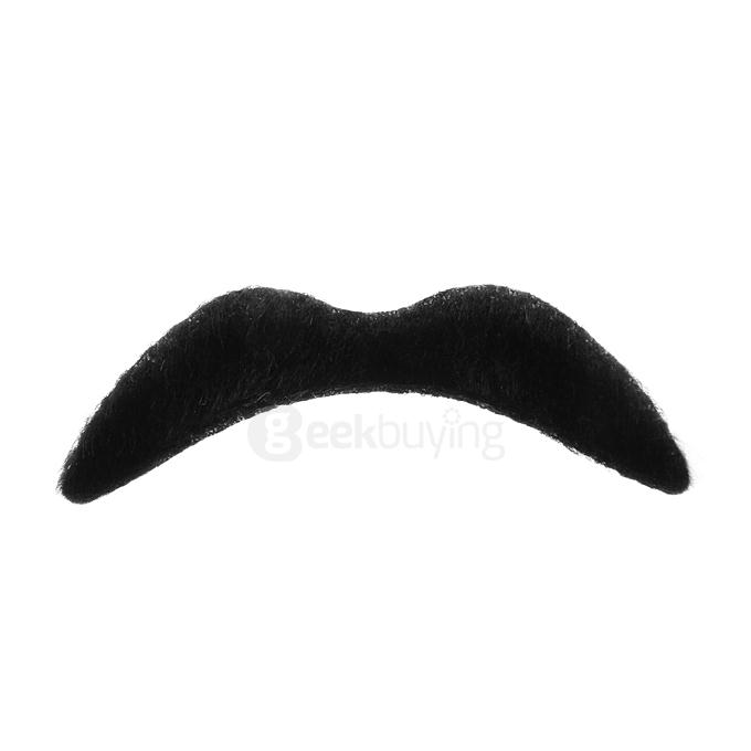 Novelty Funny Halloween Cosplay Costume Party Fake Mustaches - Black (12PCS/Pack)