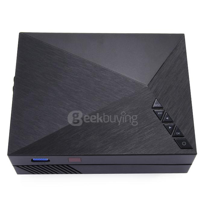 GM60 LED FHD Projector 1000LM 1080P Multimedia Player USB SD VGA HDMI AV for Home Office Outdoor