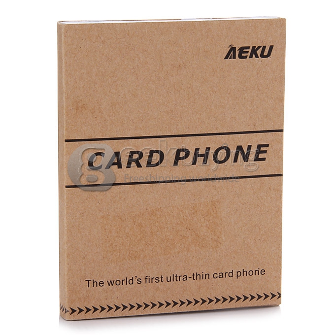AEKU M5 4.5mm Ultra Thin Slim 1.0 inch MTK Single Core Mini Pocket Card Cell Phones Bluetooth Built-in Battery - Green