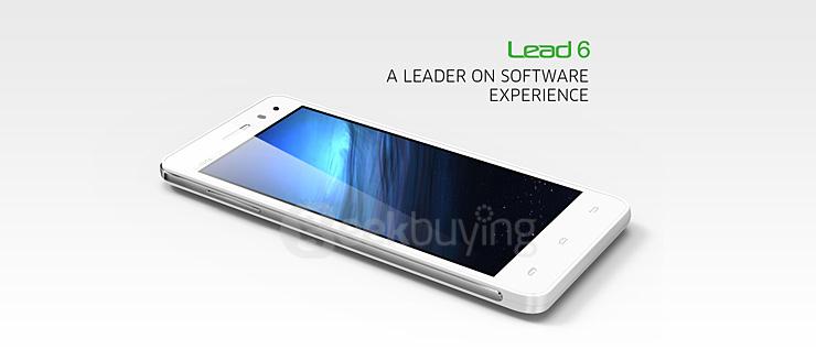 Leagoo Lead 6 Android 4.4 MTK6572 Dual Core 1.0GHz 4.5inch Smartphone 512MB 4GB 5.0MP 3G GPS Smart Wake - Blue