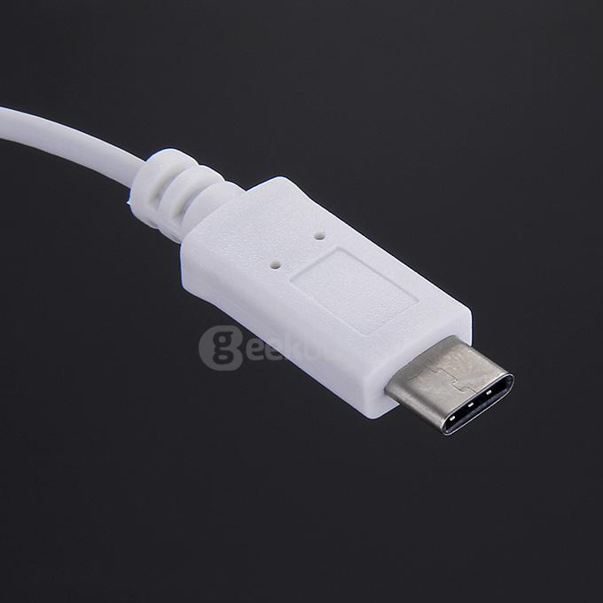 Male USB 3.1 Type C to iPhone 8pin Converting Cable 100cm - White