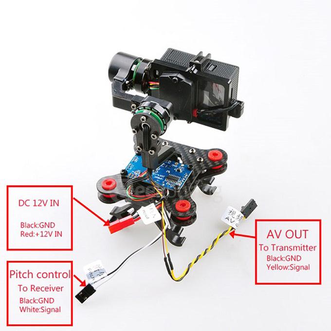 SJ2D 2-AXIS FPV Brushless Gimbal For SJ4000/SJ5000/SJ6000