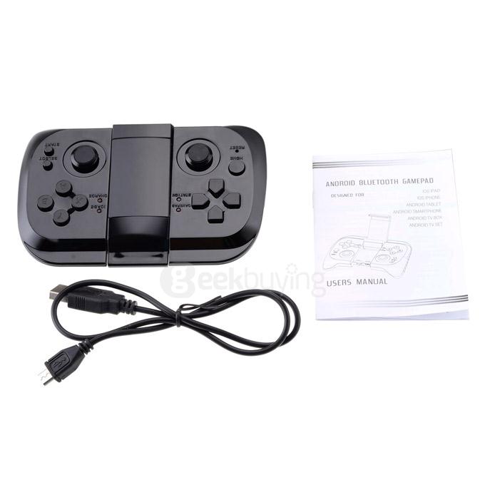 Universal Wireless Bluetooth Gamepad Controller Joystick for iOS Android Cellphone & Tablet - Black