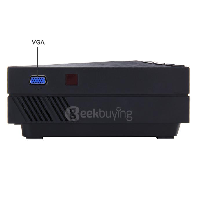 GM60 LED FHD Projector 1000LM 1080P Multimedia Player USB SD VGA HDMI AV for Home Office Outdoor