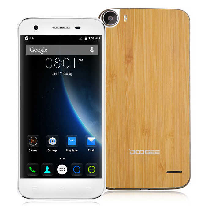 DOOGEE F3 Pro 4G 5.0Inch FHD Android 5.1 3GB 16GB Smartphone 64bit MTK6753 Octa Core Wood Shell 2.5D Corning Gorilla Glass - Bamboo