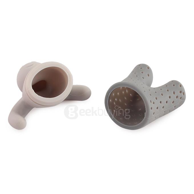 Portable Creative Silicon Mr Tea Infuser Tea Bag Holder 5Pcs - Mixed Color