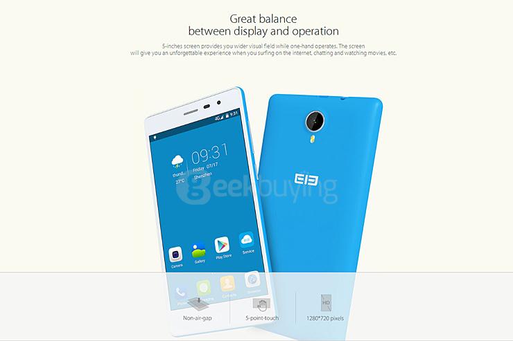 Elephone Trunk 5.0inch HD Screen 4G LTE 2GB RAM 16GB ROM Smartphone Snapdragon MSM8916 Quad Core 1.2GHz - Pink