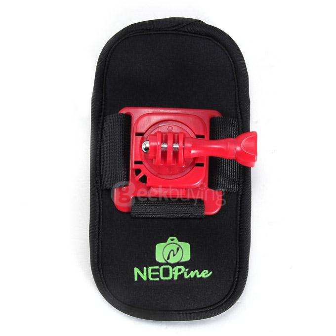 Neopine NSC-1 Adjustable Backpack Mount Camera Accessory For Xiaoyi Yi / Gopro Action Camera - Red