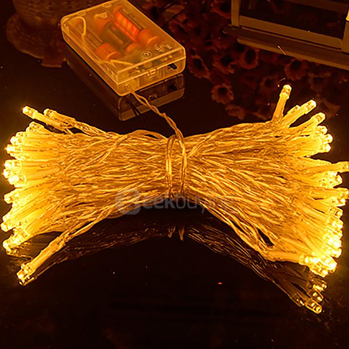 50 LED String Lights Battery Operated Light Strips for Christmas Wedding Birthday Party - Warm White