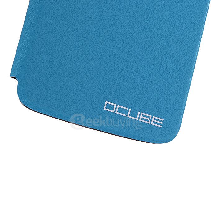 Protective Hard Cover Flip Stand Leather Case for Elephone P8000 Smartphone - Blue